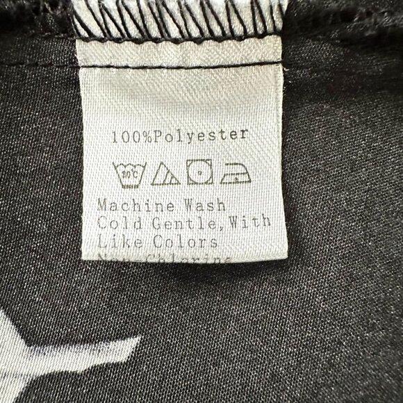 Shein Black Feather Print Sleeveless Maxi Dress Size M - Picture 6 of 12